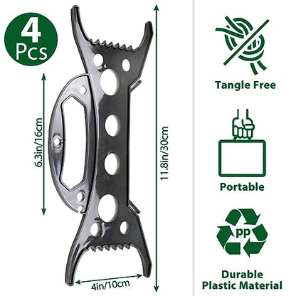 4Pack Christmas Light Storage Holder, All-Purpose Holiday Light Organizer, Black - size: 4PC
