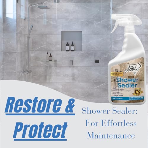 Natural Stone and Grout Penetrating Shower Sealer. Marble, Granite Travertine, Limestone. Protects Making Them Easy to Clean. Works Also on Grout in Tile, Ceramic, and Porcelain. 1-Quart - style: 32 Fl Oz (Pack of 1)