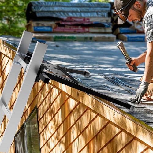 Ladder Stabilizer for Roof,Ladder Stabilizer,Wall Standoff,Ladder Accessory Safety Stability Easy Use,380 Lbs Weight Rating,Black