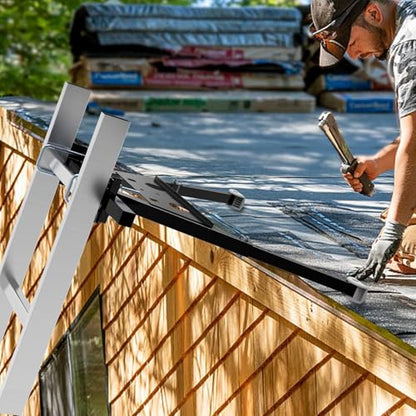 Ladder Stabilizer for Roof,Ladder Stabilizer,Wall Standoff,Ladder Accessory Safety Stability Easy Use,380 Lbs Weight Rating,Black
