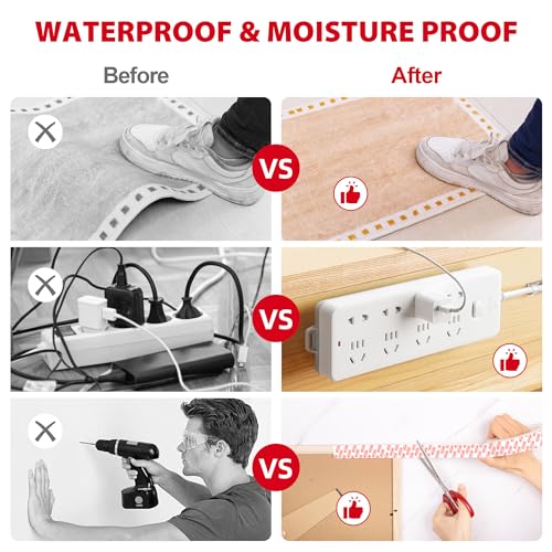 Sinfuo Double Sided Tape Heavy Duty, Removable Nano Double Sided Adhesive Tape(22Ft), Removable Damage Clear Mounting Tape Picture Hanging Adhesive Strips - size: 0.39in x 22ft