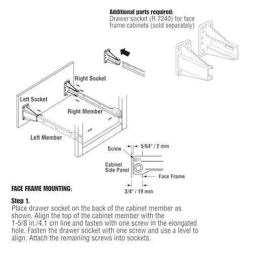 Prime-Line R 7211 Drawer Slide Kit – Replace Drawer Track Hardware – Self-Closing Design –Fits Most Bottom/ Side-Mounted Drawer Systems –17-3/4 In. Steel Tracks, Plastic Wheels, White (1 Pair)