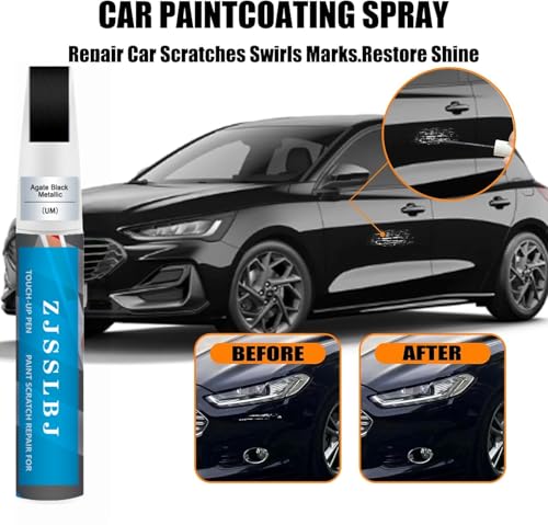 Touch Up Paint for Ford Car Paint Pen Scratch Repair Two-In-One Touch Up Paint, Premium Car Scratch Remover for Deep Scratches (Agate Black Metallic(UM) for 2024 Ford F-150/2024 Ford F-150 Lightning/2025 Explorer/2025 Escape/2024 Transit/2024 Edge/2024 Ex