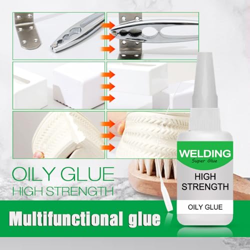 Welding High-Strength Oily Glue, 2026 Upgrade Multifunctional Fast Repair Instant Bonding Welding Glue, Universal Super Glue for Metal, Wood, Ceramics, Leather, Glass- 50 Gram (2 Pack) - color: 2 Pack
