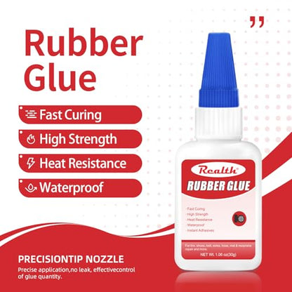Rubber Glue 30g 2 Pack – Strong, Waterproof & Heat-Resistant Adhesive for Rubber, Leather & Tires – Fast-Drying, Flexible & Non-Toxic – Perfect for DIY & Repairs - size: 60g, style: Rubber Glue