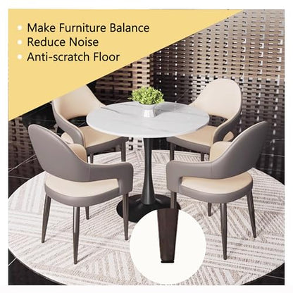 M6 Adjustable Furniture Levelers Table Feet Screw in Threaded, Screw on Chair Foot Glides Leveling for Tables, Chairs, Furniture Legs(M6-12PCS) - size: M6-12PCS
