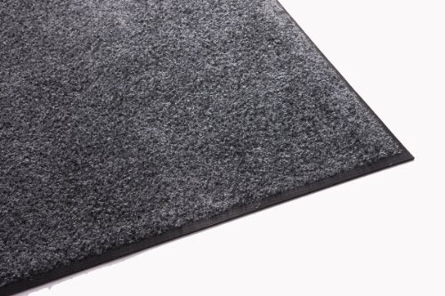 Guardian Platinum Series Indoor Wiper Floor Mat, Rubber with Nylon Carpet, 2'x2', Grey - color: Grey, size: 1'11" x 1'11" (Rectangular)