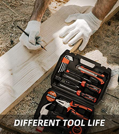 Tool Sets Household Tool Kit 15-Piece,General Home/Auto Repair Tool Set with Hammer, Pliers, Screwdriver Set and Toolbox Storage Case - Perfect for Homeowner, Diyer, Handyman (15-Piece)… - style: 15 Piece