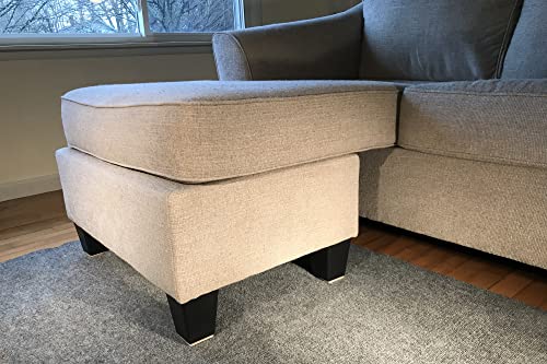 Shepherd Hardware 3949 2-Inch Adhesive, Square, Slide Glide Furniture Sliders, 4-Pack,Beige - style: 2 Inch, Square