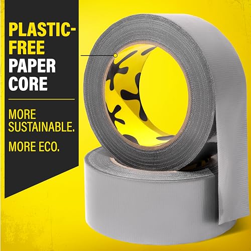 24 Pack Duct Tape Heavy Duty Waterproof - 2 In x 90 Ft - All-Weather, Silver, Easy to Tear, Strong Hold, No Residue, Gray Bulk Waterproof Tape for Repairs, DIY, Sealing, B2B, Home, Office, Outdoor Use - style: 24-Pack (Mega Bulk Pack)