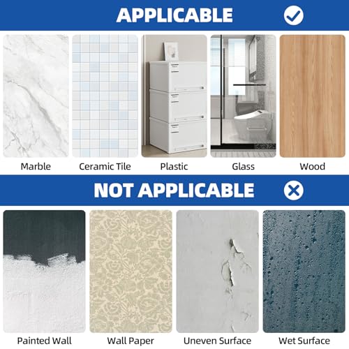 Double Sided Tape 2" x 9.85 FT, Damage Free Removable Mounting Tape Heavy Duty, No Residue PE Foam Tape Strips, Extra Strong Adhesive Tape Waterproof for Paint Wall Picture Hanging Poster Crafts - size: 2in x 9.85ft