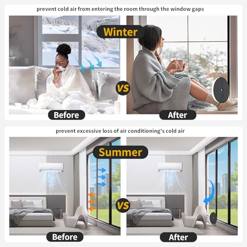 Weather Stripping Door Seal,Weather Stripping,Soundproof,Cold Insulation,High Density CR Foam Insulation Tape for Door, Front Door Frame, Windows,Sliding Door (Black, 1/2 in x 1/4 in x 13Ft) - size: 1/2 In x 1/4 In x 13Ft