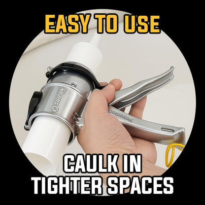 SILIGUN™ PRO Compact 24:1 Caulking Gun - No Drip Caulk Gun - Patent Design - Lightweight Aluminum Frame - Works with all 10 oz Tubes (SILIGUN PRO Nozzle Kit) - color: Siligun Pro Nozzle Kit