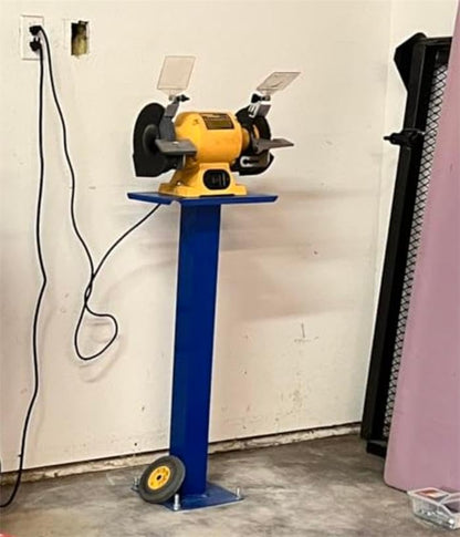 KF3004 Bench Gridner Stand Work Table 13.7”x10” /350x250mm Mounting Plate Bench Vise Stand Belt Disc Sander for Wet Sharpener and polishing Machines