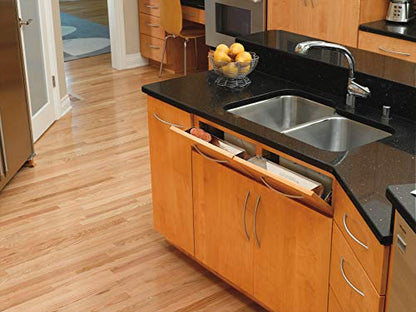 Rev-A-Shelf - 6541-13-52 - 13 in. Stainless Tip Out Sink Front Tray - size: 1.7" x 13" x 3"