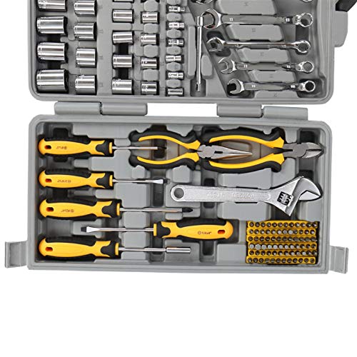 205pcs Tool Set, House Repair Kit Set, Household Hand Tool Set, General Home/Auto Repair Tool Set, Storage Case Socket Wrench Sets for Home Maintenance, Perfect for Handyman, Homeowner