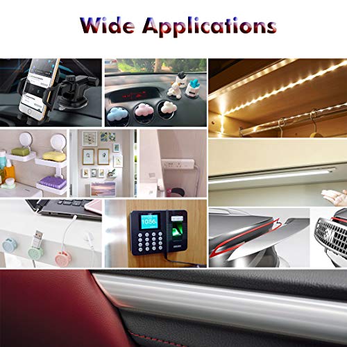 LLPT Double Sided Tape Clear Acrylic Strong Mounting Tape 3/4 Inch x 120 Inch Multiple Sizes Residue Free Waterproof Outdoor Indoor Adhesive for Nail Box Home Deco and DIY(WA053) - size: 3/4" x 120 Inch