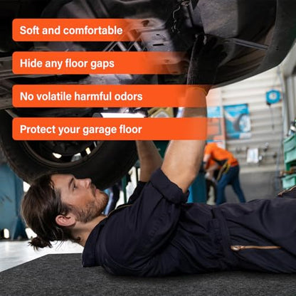 2 Pack 36 x 60 Inch Premium Oil Spill Mat,Garage Floor Mat for Under Car,Highly Absorbent Maintenance Mat Protect Your Floor from Oil Drips, Spills, Splashes and Stains - size: GFM-60x36IN-2PC