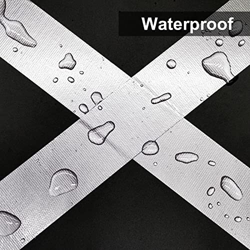 JIALAI HOME Duct Tape Heavy Duty Silver - 12 Roll Multi Pack - 30 Yards x 2 Inch - Strong, Flexible, Waterproof and Tear by Hand - for Home Use, Do-It-Yourself Projects and Repairs - color: Silver