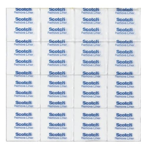 Scotch Removable Clear Double-Sided Mounting Squares, 35 Counts, 0.68" x 0.68" in, Holds Up to 1 lbs., Removes Easily Without Leaving Any Residue, Designed for Hanging Artwork, Photos & Cards (859) - size: 0.68"