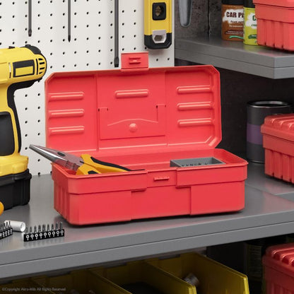 Akro-Mils 12-Inch ProBox Plastic Toolbox for Tools, Hobby or Craft Storage Toolbox, Model 09912, (12-Inch x 5-1/2-Inch x 4-Inch), Red