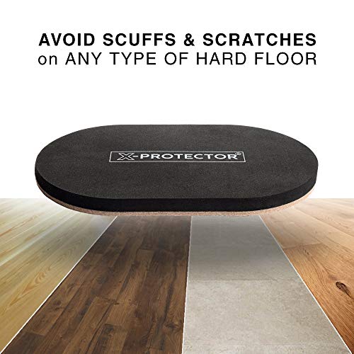 X-Protector Felt Furniture Sliders Hardwood Floors - 4 PCS 6" x 3 1/2" Furniture Sliders - Heavy Duty Felt Sliders Hard Surfaces – Move Your Furniture Easily & Safely! - size: 4 PCS 6 inch