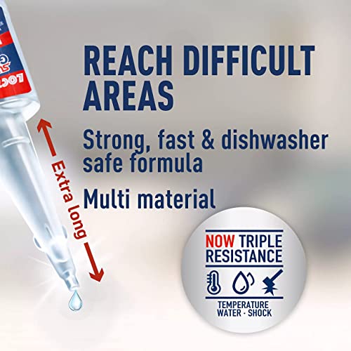Loctite Super Glue Liquid Longneck Bottle, Clear, 0.18 fl oz Bottle, 6 Pack - Superglue for Plastic, Wood, Metal, Crafts & Repair, Cyanoacrylate Adhesive Instant Glue, Quick Dry - size: 6 Pack