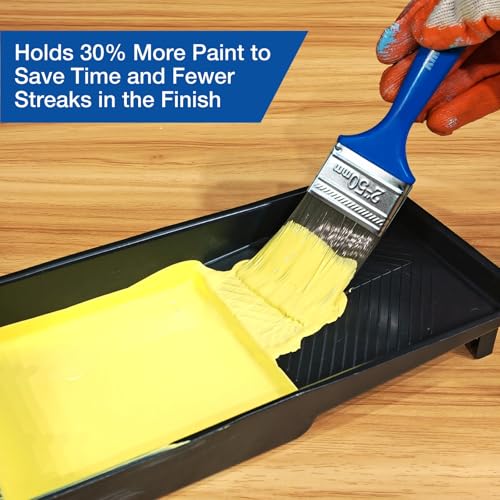 King Origin 10-Pack 2 Inch Paint Brushes, Versatile Wall & Furniture Brushes for Detailed Painting & Large Surfaces, Craft Brushes - color: 10-pack, 2 Inch