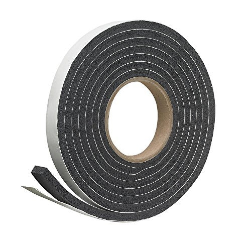 Self Stick Foam Weatherstrip - Low Density - Highly Compressible (1/2" Thick x 3/4" Wide x 17'L) - size: 1/2" Thick x 3/4" Wide x 17'L