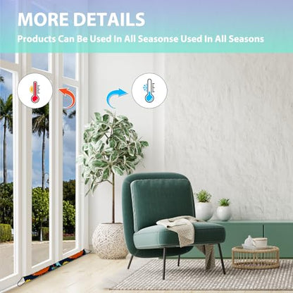 Weighted Door Draft Stopper, 2 Pack 36 Inch Under Door Blocker, Bottom of Door Window Air Noise Light Gap Filler, Saving Energy Cartoon Print Canvas Cotton 2.2Lb - size: 36 inch