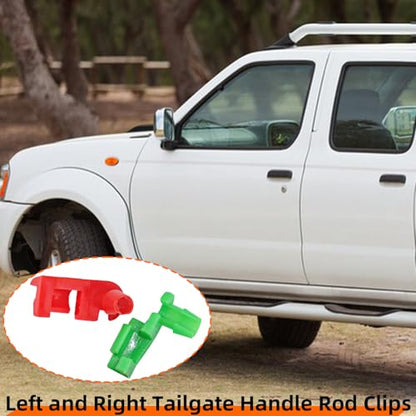 10Pcs Tailgate Latch,Tailgate Latch Rod Clip Left and Right Handle Rod Door Lock Clip Compatible with 1999-2007 Chevy Silverado GMC Sierra for 88981030 88981031