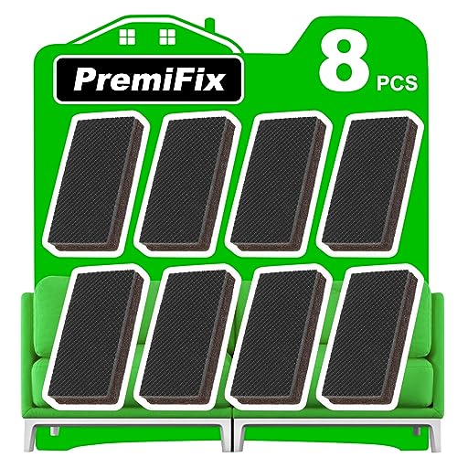 Rectangle Non Slip Furniture Pads 8 Pieces 1x2 inch, Anti Slip Rubber Furniture Pads, Furniture Grippers for Hardwood Floors, Rubber Furniture Feet, Furniture Stoppers to Prevent Sliding - size: 8pcs Rectangle