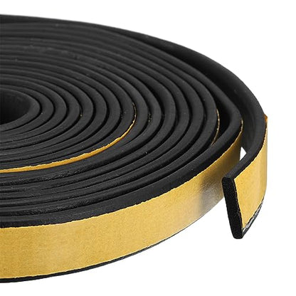 uxcell Weather Stripping 5/8" W x 1/8" T x 13ft L Adhesive Door Window Seal Strip Foam Seal Tape for Doors Window Insulation - size: 5/8"W x 1/8"T x 13ft L