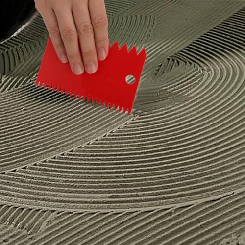 Harniruco Plastic Scraper, Three Piece Spackle Tool Set. Versatile, Can be Used for Spackle and Caulk Adhesives, Fibreglass Resins, Putty, Etc. Reusable and Portable