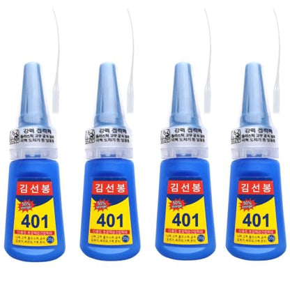 2024 New Multipurpose High-Grade Bonding Glue, 401 Glue Instant Fast Adhesive, All Purpose Repair Adhesive for Ceramic Plastic Wood Metal (4 pcs) - color: 4 pcs