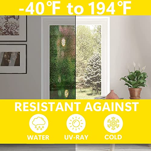 Weather Stripping 1/2" W x 1/8" T, White Foam Tape for Window Door, Adhesive Foam Insulation Tape Reduce Noise Dust Cold Air, 16FT Each x 3 Rolls - size: 1/2"w X 1/8"t