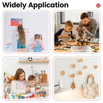 MOJOTORY Double Sided Foam Tape, Super Strong Holds Firmly, Shock Absorption, Easy Peel Red Liner, No Residue Mounting Tape for Lightweight DIY, Pictures & Home Decor (1 in x 16.5 Ft) - size: 1.0In x 16.5Ft