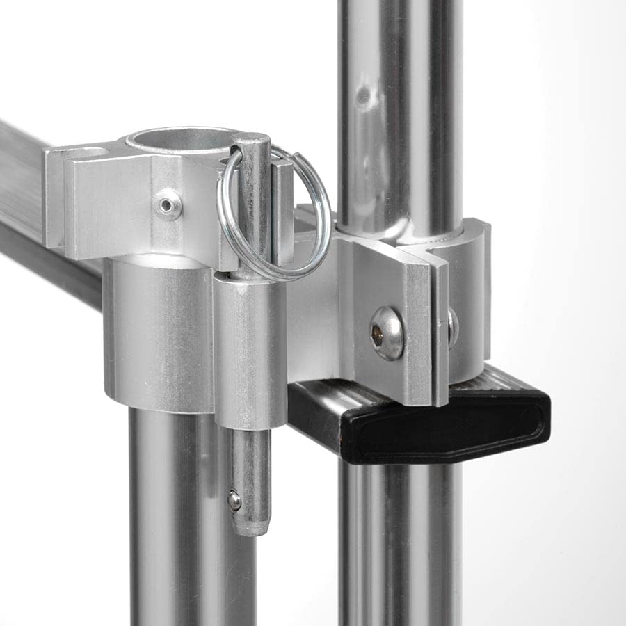 Surco A501CR Ladder Mounted Swing Away 6-Chair Rack - Compatible with all 1" Tube Van and RV/Motorhome Ladders; Brite Dipped Polished Finish