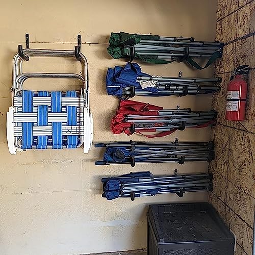 Heavy Duty Garage Storage Hooks, Wall Mount Garage Hanger & Organizer, 9.4Inch Storage Hooks for Garden Tools, Ladders, Bikes, Bulky Items, 6 Pack (‎16G-9.4inch)