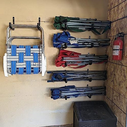 Heavy Duty Garage Storage Hooks, Wall Mount Garage Hanger & Organizer, 9.4Inch Storage Hooks for Garden Tools, Ladders, Bikes, Bulky Items, 6 Pack (‎16G-9.4inch)