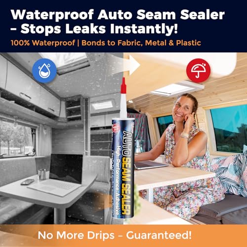 Seam Sealer Automotive-Professional Grade High Strength Waterproof Adhesive for Truck,Marine,Auto Body Repair, Rust & Leak Prevention-Quick Paintable Sealant for Metal,Plastic,RV Roof Sealant White - color: White 2
