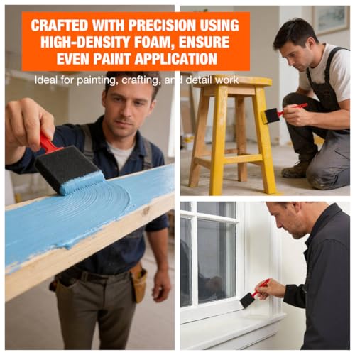 13 Pcs Paint Tray Set, Paint Brush, Paint Tray, 9" & 4" Paint Roller Covers and Wire Roller Frame, Can Opener, House Painting Supplies for Indoor and Outdoor Painting Walls, Ceilings, Trim - color: 13 Pack, 9" Paint Trays