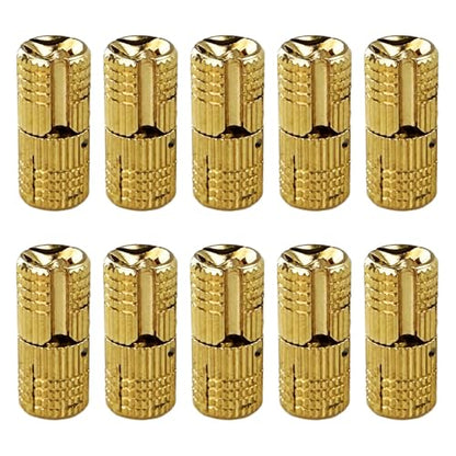 10Pcs Brass Barrel Hinges, Invisible Cabinet Furniture Hinges with 180 Degree Opening Angle, Hidden Box Hinges for DIY Jewelry Box Hand Craft (M10x22mm) - color: M10x22mm