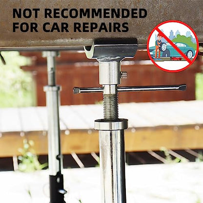BESTOOL RV Supports Stabilizer Jacks, Travel Trailer Stabilizer Jacks Camper Jack Stands from 17.3" to 30.3" 5Ton /12000 lbs Capacity - color: Black-Dual head RV stabilizer jacks/2PC