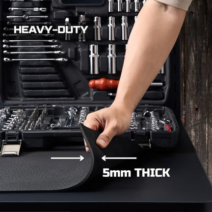 ONREVA Workbench Mat 24X72 Inches, EVA Work Mat, Protect Your Work Bench Top, Heavy Duty Pad for Tool Box Top, Table, Tool Station, Rolling Cabinet Cart Cover Liner Matt, 72"X24" 5mm Thick
