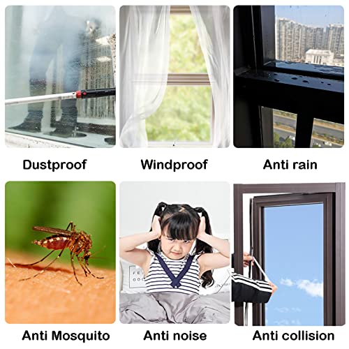 Weather Stripping Door Window Seal Strip 33 Ft, Selfadhesive Strong Adhesion, soundproofing, Draft Blocker, Dustproof, Suitable for Doors and Windows Cabinet Doors, 0.35 Wide X 0.6 Inch Thick, Gray - size: 33ft, 0.35'' Wide X 0.6'' Thick