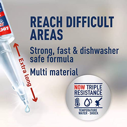 Loctite Super Glue Liquid Longneck Bottle, Clear, 0.18 fl oz Bottle, 1 Pack - Superglue for Plastic, Wood, Metal, Crafts & Repair, Cyanoacrylate Adhesive Instant Glue, Quick Dry - size: 1 Pack