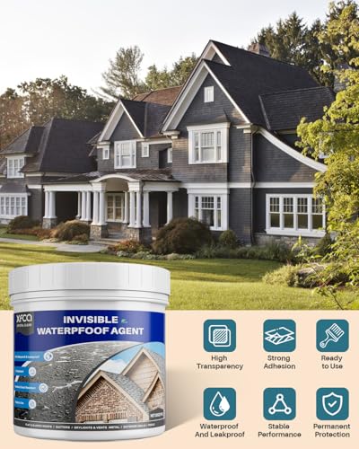 Transparent Waterproof Sealant,35oz Clear Transparent Waterproof Coating,Liquid Invisible Water Proof Agent for Roofs Walls,Garden,Bathroom,Kitchen Indoor & Outdoor Water Proof Sealant - size: 35oz