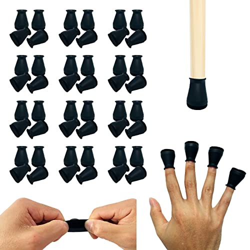 Extra Small Silicone Chair Leg Floor Protectors with Felt, FIT 19/32” to 15/16” Glide Chair Leg Caps Silicon Furniture Leg Feet Cover Bottom Slide Protect Hardwood Floors No Scratches No Noise 48 Pack - color: 48pack-black, size: Extra Small Fit: 19/32"~1