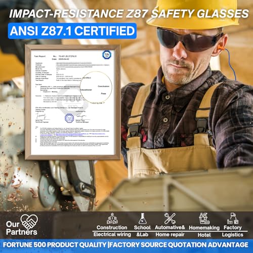 Safety Glasses Ansi Z87.1 Clear Safety Glasses Bulk Impact Scratch Resistant Lens Protective Eyewear for Men Women - color: 6pcs Clear+6pcs Gray